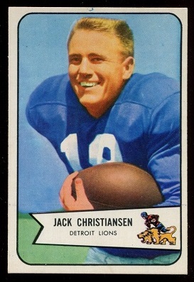 1954 Bowman #100 - Jack Christiansen - exmt