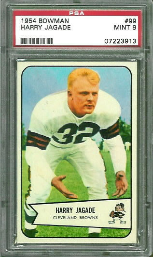 Harry Jagade - 1954 Bowman #99 - PSA 9