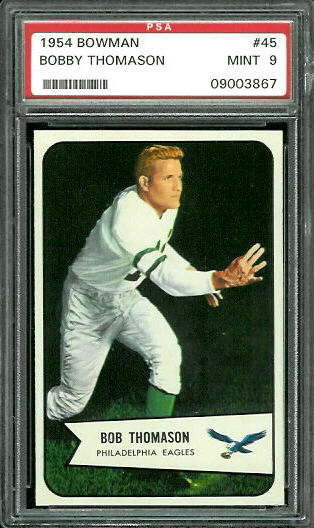 Bobby Thomason - 1954 Bowman #45 - PSA 9