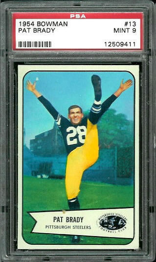 1954 Bowman #13 - Pat Brady - PSA 9