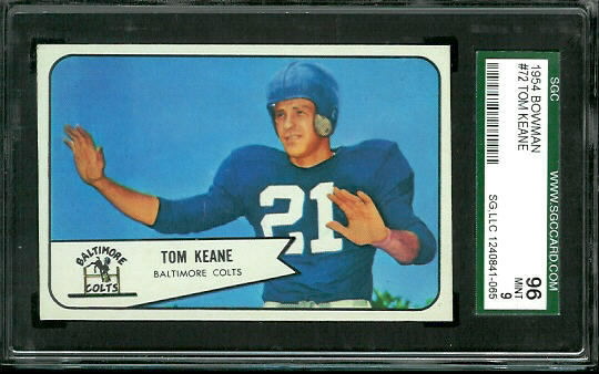 Tom Keane - 1954 Bowman #72 - SGC 96
