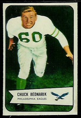Chuck Bednarik - 1954 Bowman #57 - ex