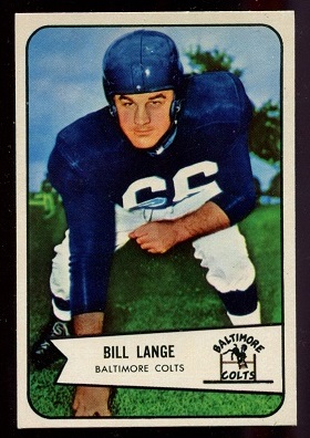 Bill Lange - 1954 Bowman #62 - exmt