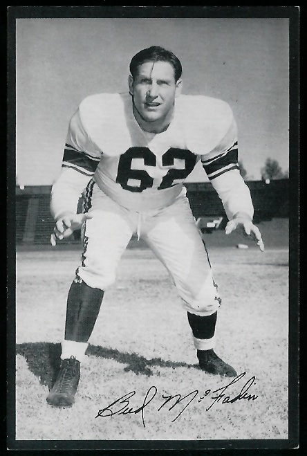 Bud McFadin - 1954 Rams Team Issue #17 - exmt