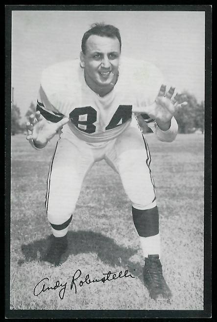 Andy Robustelli - 1954 Rams Team Issue #25 - exmt