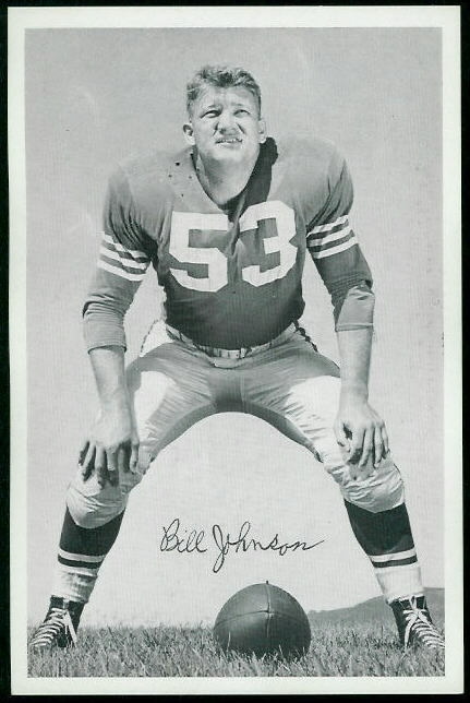 Bill Johnson - 1955 49ers Team Issue #17 - exmt