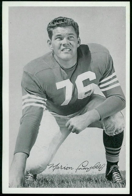 1955 49ers Team Issue #8 - Marion Campbell - nm