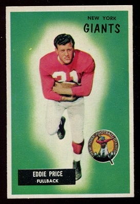 Eddie Price - 1955 Bowman #132 - ex