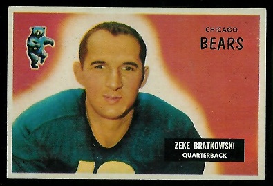 Zeke Bratkowski - 1955 Bowman #154 - exmt