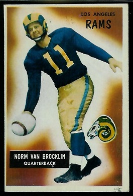 Norm Van Brocklin - 1955 Bowman #32 - vg-ex