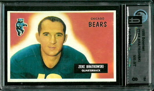 Zeke Bratkowski - 1955 Bowman #154 - GAI 8