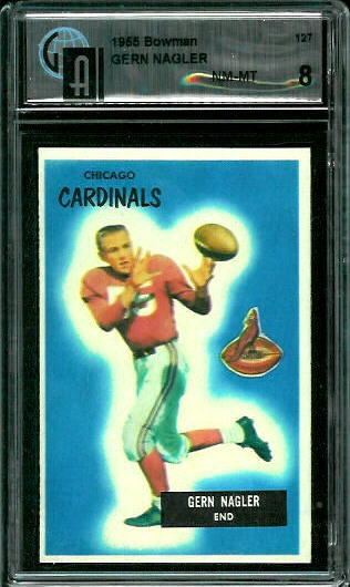 Gern Nagler - 1955 Bowman #127 - GAI 8
