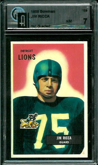 Jim Ricca - 1955 Bowman #109 - GAI 7