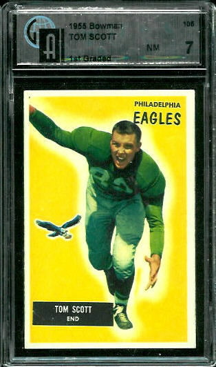 Tom Scott - 1955 Bowman #105 - GAI 7