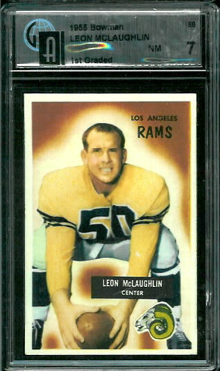 Leon McLaughlin - 1955 Bowman #88 - GAI 7