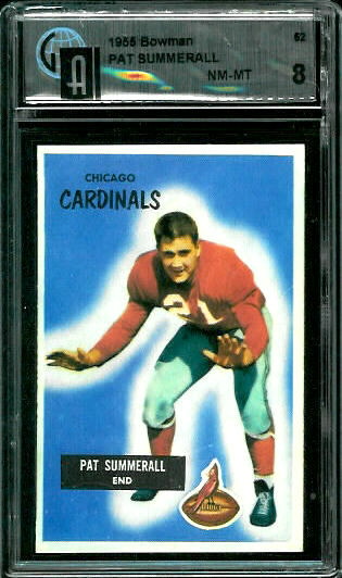Pat Summerall - 1955 Bowman #52 - GAI 8