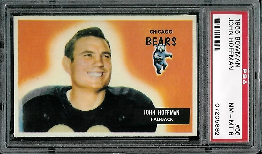 John Hoffman - 1955 Bowman #56 - PSA 8