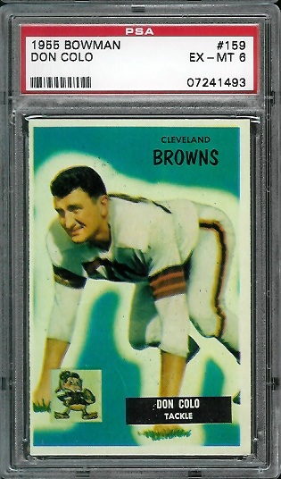 Don Colo - 1955 Bowman #159 - PSA 6