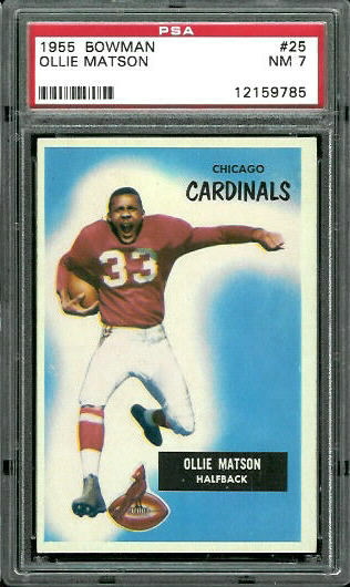 Ollie Matson - 1955 Bowman #25 - PSA 7