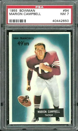 Marion Campbell - 1955 Bowman #94 - PSA 7