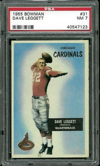 Dave Leggett - 1955 Bowman #31 - PSA 7