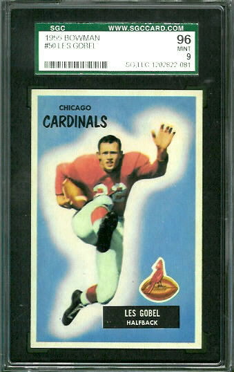 1955 Bowman #50 - Les Gobel - SGC 96