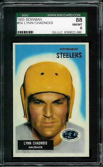 Lynn Chandnois - 1955 Bowman #54 - SGC 88