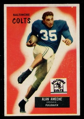 1955 Bowman #8 - Alan Ameche - ex