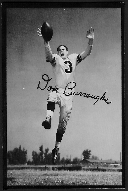 Don Burroughs - 1955 Rams Team Issue #3 - ex