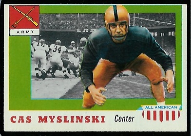 1955 Topps All-American #25 - Cas Myslinski - nm oc