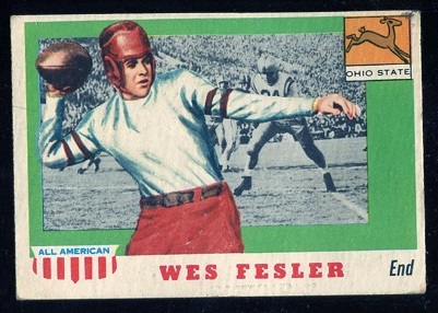 1955 Topps All-American #30 - Wes Fesler - good