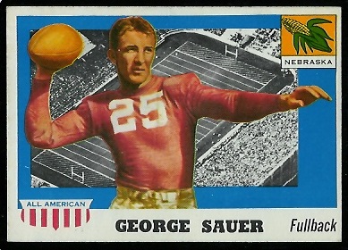 George Sauer Sr. - 1955 Topps All-American #31 - ex