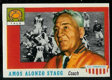 Amos Alonzo Stagg - 1955 Topps All-American #38 - ex
