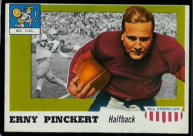 1955 Topps All-American #4 - Erny Pinckert - ex+