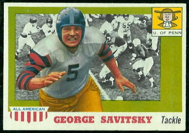 George Savitsky - 1955 Topps All-American #43 - exmt