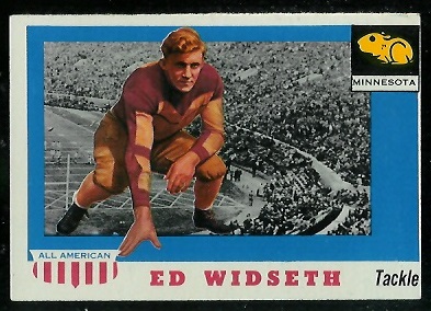 1955 Topps All-American #48 - Ed Widseth - exmt oc