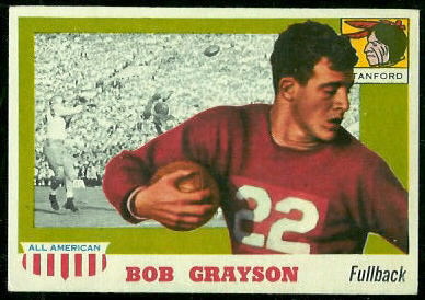 Bob Grayson - 1955 Topps All-American #5 - ex+