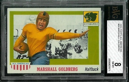 Marshall Goldberg - 1955 Topps All-American #89 - BVG 8