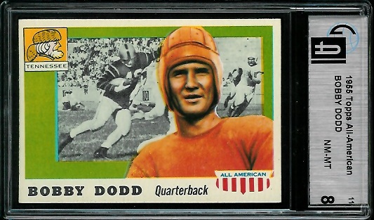 Bobby Dodd - 1955 Topps All-American #11 - GAI 8