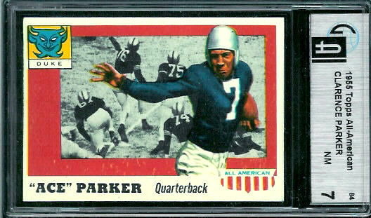 1955 Topps All-American #84 - Ace Parker - GAI 7