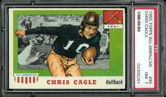 Chris Cagle - 1955 Topps All-American #95 - PSA 7