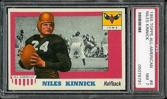 Nile Kinnick - 1955 Topps All-American #6 - PSA 7