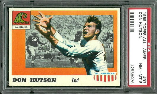 Don Hutson - 1955 Topps All-American #97 - PSA 8