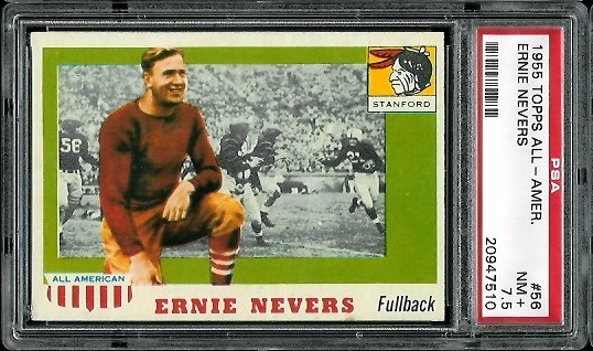 Ernie Nevers - 1955 Topps All-American #56 - PSA 7