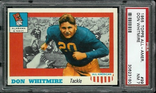 Don Whitmire - 1955 Topps All-American #99 - PSA 7