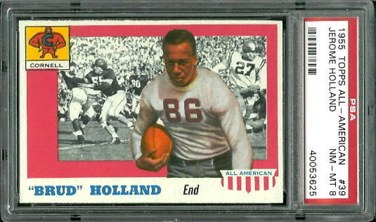 Brud Holland - 1955 Topps All-American #39 - PSA 8