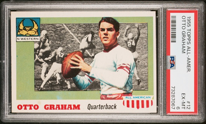 1955 Topps All-American #12 - Otto Graham - PSA 6