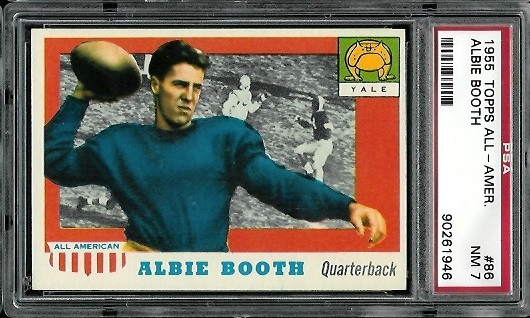 Albie Booth - 1955 Topps All-American #86 - PSA 7
