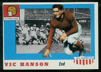 Vic Hanson - 1955 Topps All-American #57 - nm oc