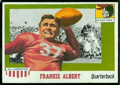 Frankie Albert - 1955 Topps All-American #67 - exmt